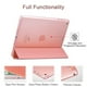 thumbnail image 5 of Estuche inteligente para el iPad Air 2, cubierta de estuche inteligente Esmerilado translúcido Cubierta magnética trasera con función de reposo / activación automática Xemadio 2033073-1, 5 of 8