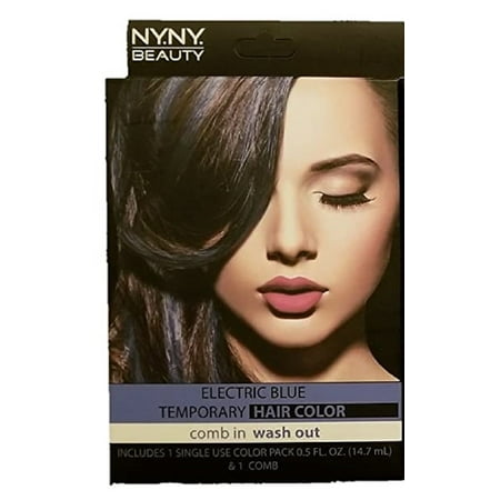 NY.NY. Beauty Electric Blue Temporary Hair Color Comb In ...