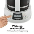 thumbnail image 2 of Hamilton Beach 12-Cup Programmable Drip Coffee Maker Machine with Glass Coffee Pot, Cafetera, White, 2 of 8