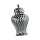 thumbnail image 5 of Jarrón de cerámica para flores, decoración del hogar, tarro de jengibre de porcelana moderno multifuncional Plateado, 5 of 9