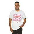 thumbnail image 3 of Valentine Bestie, Bella & Canvas Unisex Cotton Short Sleeve T-Shirt, S-5XL, 3 of 4