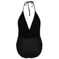 thumbnail image 2 of Womens One-piece Swimsuits Athletic Color Block Bathing Suit Padded Swimwear, 2 of 6