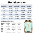 thumbnail image 3 of Drmagiyhm Light Purple Girls 3/4 Sleeve Shirts Size 10-12 Cute Crewneck Shirts Floral Print T Shirt Casual Trendy Little Girl Fall Winter Tops 7-8 Years, 3 of 5