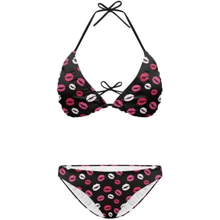 Women s Halter Triangle Sexy Bikini Set 2 Pcs Padded Top Quick Dry Swimsuit Beach Bikini Bathing Suit Size XS-2XL