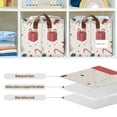 thumbnail image 4 of Yayeee Foldable Storage Basket for Shelves with Handles Waterproof Cloth Bins, Red Christmas Box Pattern, 4 of 7