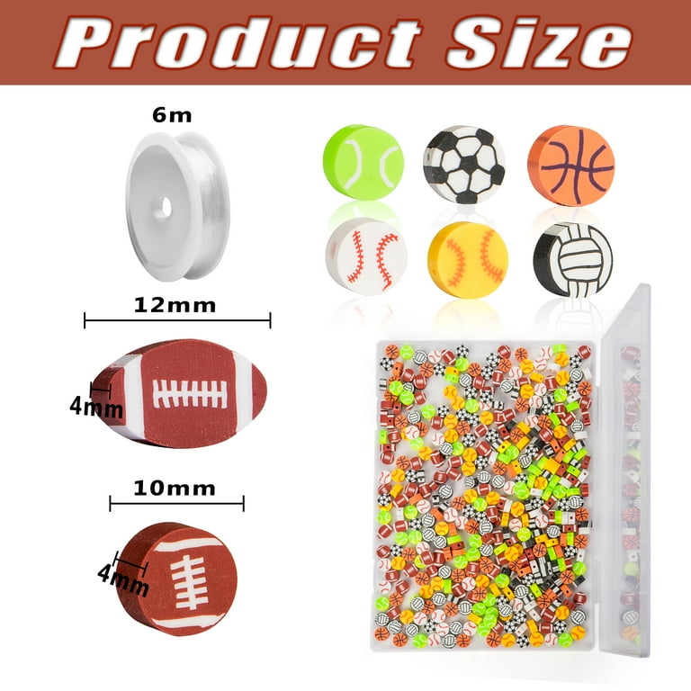 12 x 20mm Soccer Shoe Hand-painted Clay Bead