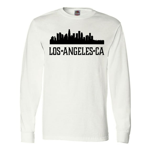 Inktastic Los Angeles California City Skyline Long Sleeve T-Shirt