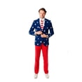 thumbnail image 1 of Stars and Stripes Men's Costume Suit: Size 40, 1 of 6