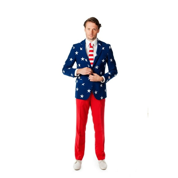 Costume pour Homme Stars and Stripes, Taille 44
