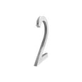 thumbnail image 4 of Montague Metal Products 16" Brushed Aluminum Floating or Flat Modern House Numbers 0-9 - 2, 4 of 6