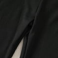 thumbnail image 4 of FAHXNVB Girl's Fake Two Piece Lace Bell Bottoms Elastic Waist Solid Color Stretchy Comfortable Flare Leg Pants Fashion Casual Trousers 3-10 Years, 4 of 8