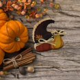 thumbnail image 4 of 3 piezas de letrero de madera de pavo de Acción de Gracias JanHm decoración interior de pie calabaza, 4 of 5