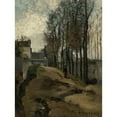 thumbnail image 2 of Camille Pissarro 19x24 Black Ornate Framed Double Matted Museum Art Print Titled: The Path, Winter Landscape (1862), 2 of 5