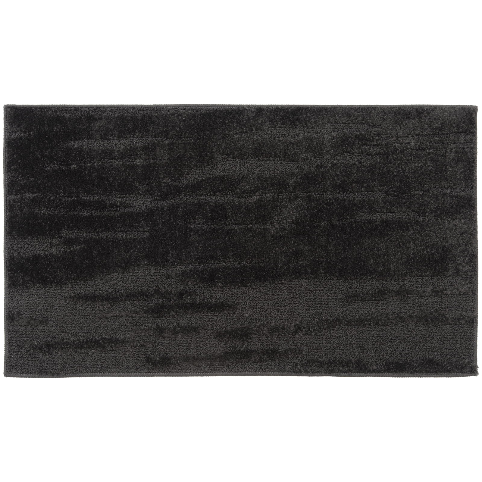Athen Ripley Black 26"x45" Washable area rug