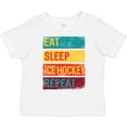 thumbnail image 3 of Inktastic Hockey Eat Sleep Ice Hockey Repeat Boys or Girls Toddler T-Shirt, 3 of 5