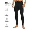 thumbnail image 3 of Mens 100% Merino Wool Base Layer Bottom Pants For Ski Midweight Thermal Underwear Long Johns, 3 of 7