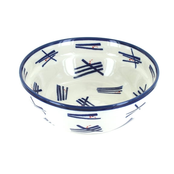 Blue Rose Polish Pottery Zoe Cereal/Soup Bowl