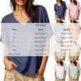 thumbnail image 4 of Babysbule Women's V-Neck Button Shoulder Short Sleeve Relaxed Fit Casual Blouse Everyday Basic Top, 4 of 9