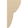 thumbnail image 3 of 12"W x 12"D x 24"H Wide Crestline Rough Cedar Woodgrain TimberThane Corbel, Primed Tan, 3 of 6