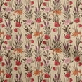 thumbnail image 1 of oneOone Cotton Flex Red Fabric Floral Retro Diy Clothing Quilting Fabric Print Fabric By Yard 40 Inch Wide, 1 of 5
