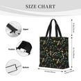 thumbnail image 3 of Disketp Wasp and Florals Bolsa Tote de Lona para Mujer, Bolso de Hombro y Cruzado con Cierre de Cremallera, 3 of 7