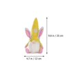 thumbnail image 1 of Glowing Easter Doll Ornament for Decor 3Pcs Colorful Gnome Plush Doll, 1 of 4