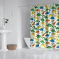 thumbnail image 2 of LightColor Cartoon Dinosaurs Pattern Shower Curtain 72"x72" ,Bathroom Decorative Shower Curtains Set with 12 Hooks,Modern Waterproof Washable Shower Curtain, 2 of 6