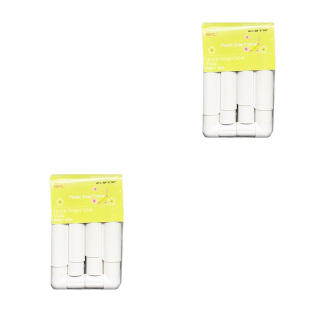 Marco a presión desmontable Advancent 2piezas Blanco 15.2x15.2 cm
