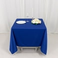 thumbnail image 2 of BalsaCircle 70x70 in Royal Blue Scuba Polyester Square Tablecloth Party Linens Events Decorations Supplies, 2 of 8