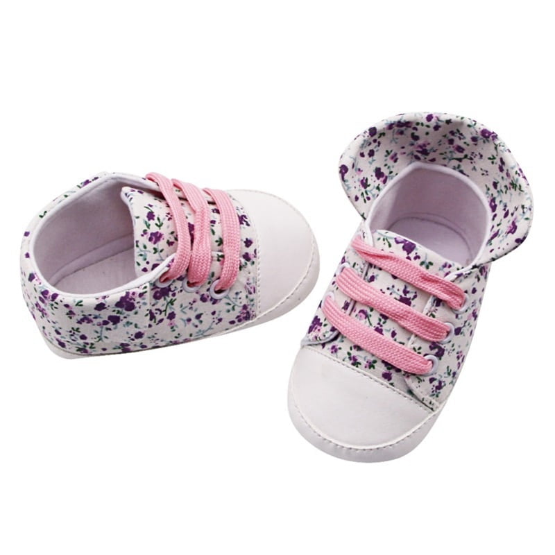 Baby Boys Girls Canvas Toddler Sneaker Starry Sky Printed Anti-Slip First Walkers Candy Shoes 0-18 Months