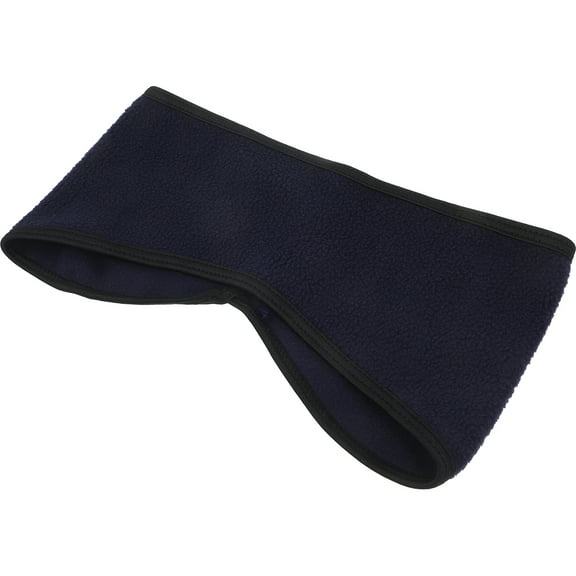 OUNONA Unisex Double Layer Ear Warmer Headband Band Fleece Warm Adjustable Headband Earband Protector for Men and Women (Navy)