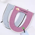thumbnail image 4 of Toilet seat cushion with handle fully covered household toilet seat cushion detachable and washable toilet seat cushion suitable for all seasons, 4 of 6
