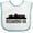 White and Blue, variant on Inktastic Richmond Virginia City Skyline Boys or Girls Baby Bib