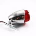 thumbnail image 2 of Motorcycle Motorbike LED Brake Stop Running Tail Light Lamp Cafe Racer Bobber Cruiser Chopper Old School Rat Vintage Retro Custom Clubman, 2 of 9