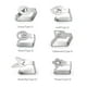 thumbnail image 2 of Clips para mantel Abrazaderas Clips de mesa de acero inoxidable Soportes de mantel ajustables Cubiertas para fiesta en casa Interior, 2 of 8