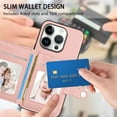 thumbnail image 6 of Magnetic Leather Phone Wallet Case Card Slot Shockproof Flip Back Cover For iPhone 16 15 14 13 12 11 Mini Pro Plus ProMax XR XS XSMax 7Plus 8Plus 7G 8G, 6 of 12