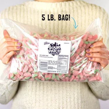 SOUR PATCH KIDS Watermelon Flavored, Soft & Chewy Bulk Candy (5 Pound Bag) DEAL!