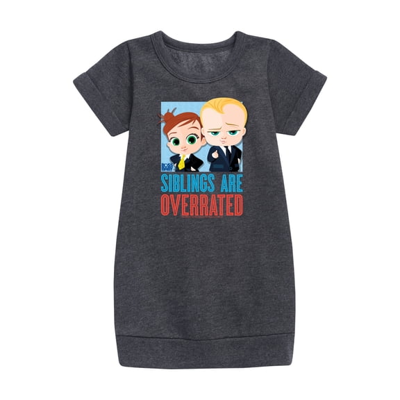 Boss Baby - Siblings Are Overrated - Toddler & Youth Girls Fleece Dress