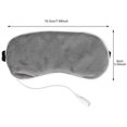 thumbnail image 5 of FZFLZDH Sleep Eye Mask USB Heating Steam Eye Shade Lavender Massager for Eyes Sleeping Travel Sleeping Mask Soft Eye Shade Cover for Travel Yoga Nap, Gray, 5 of 5