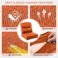 thumbnail image 2 of Opohoro Outdoor Deep Seat Cushion Set, 24"x24"x6", UV Resistant & Water Resistant Comfortable Furniture Cushions for Patio Sofa, Chair, Loveseat, 2 of 9