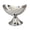 Moon shape, variant on Electroplated Silver Decorative Tray, Wavy Wrought Iron Centerpiece Bowl for Entryway & Dining Table, Robust Metal Storage Organizer for Keys & Fruits, Moon Shape