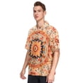 thumbnail image 2 of Mandala Pattern Men's Hawaiian Wrinkle Free Button Down Short Sleeve Shirt Casual Shirts Beach Shirts, 2 of 8