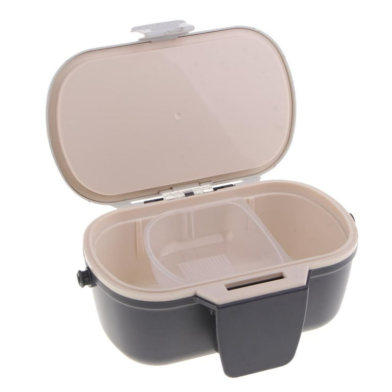 Fishing Live Baits Storage Box with Breathable Holes Worms Earthworms Case  