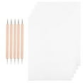 thumbnail image 1 of 150 Pcs Papier de Transfert Graphite et Papier de Traçage avec 5 Pcs Stylet Double Extrémité Outils de Pointillage pour Papier Bois Pierre, 1 of 9