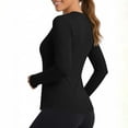 thumbnail image 6 of Hurxie Women's Sun Protection Long Sleeve Shirts, UPF 50+ UV Rash Guard Swim Shirt, Workout Hiking Running Athletic Tops Black,M, 6 of 7