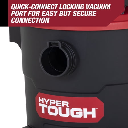 HYPER TOUGH 5 GALLON 4 HP WET DRY VACUUM FOR HOME, CAR, GARAGE & WORKSHOP