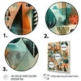 thumbnail image 3 of DESIGN ART Designart "Green And Orange Abstracted Vistas" Abstract Landscape Wall Art Prints 12 in. wide x 20 in. high, 3 of 5