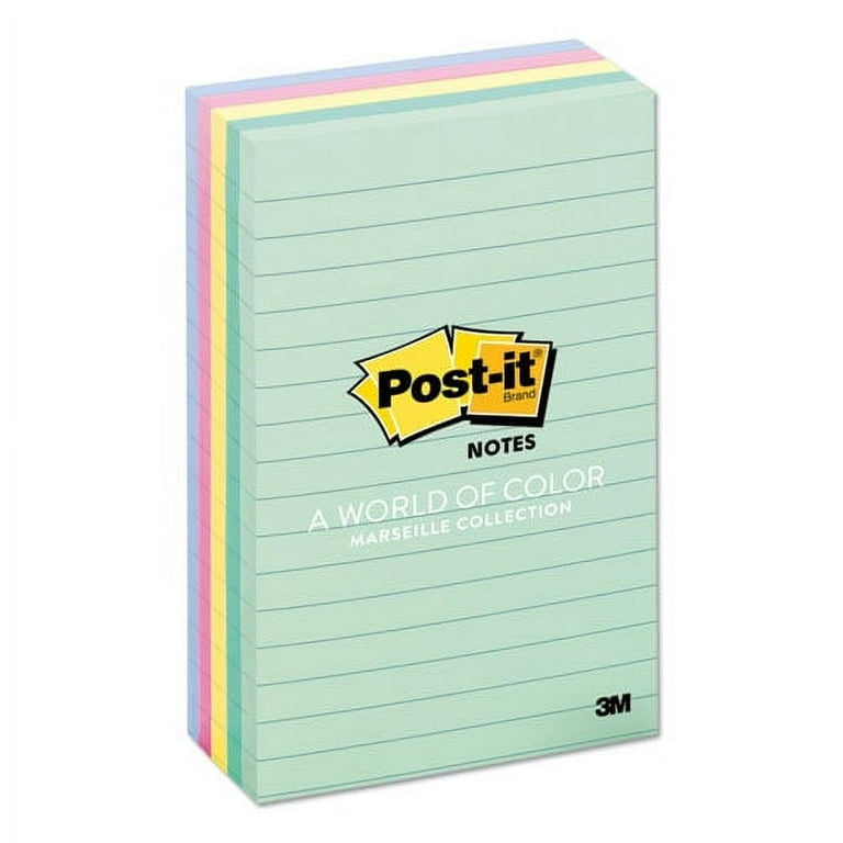 3M Post-it Notes, Marseille Pastel - 12 pack, 100 sheets each