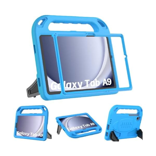 wonim11 BMOUO Kids Case for Samsung Galaxy Tab A9 2023 (SM-X110/X115/X117)/Tab A7 Lite 2021- with Built-in Screen Protector, Shockproof Samsung Galaxy Tab A9/A7 Lite Case 8.7 Inch - Blue