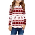 thumbnail image 2 of Cowsor 3-14 Years Christmas Long-Sleeved Pullover for Kids | Unisex Boys & Girls Base Layer Top, 2 of 6